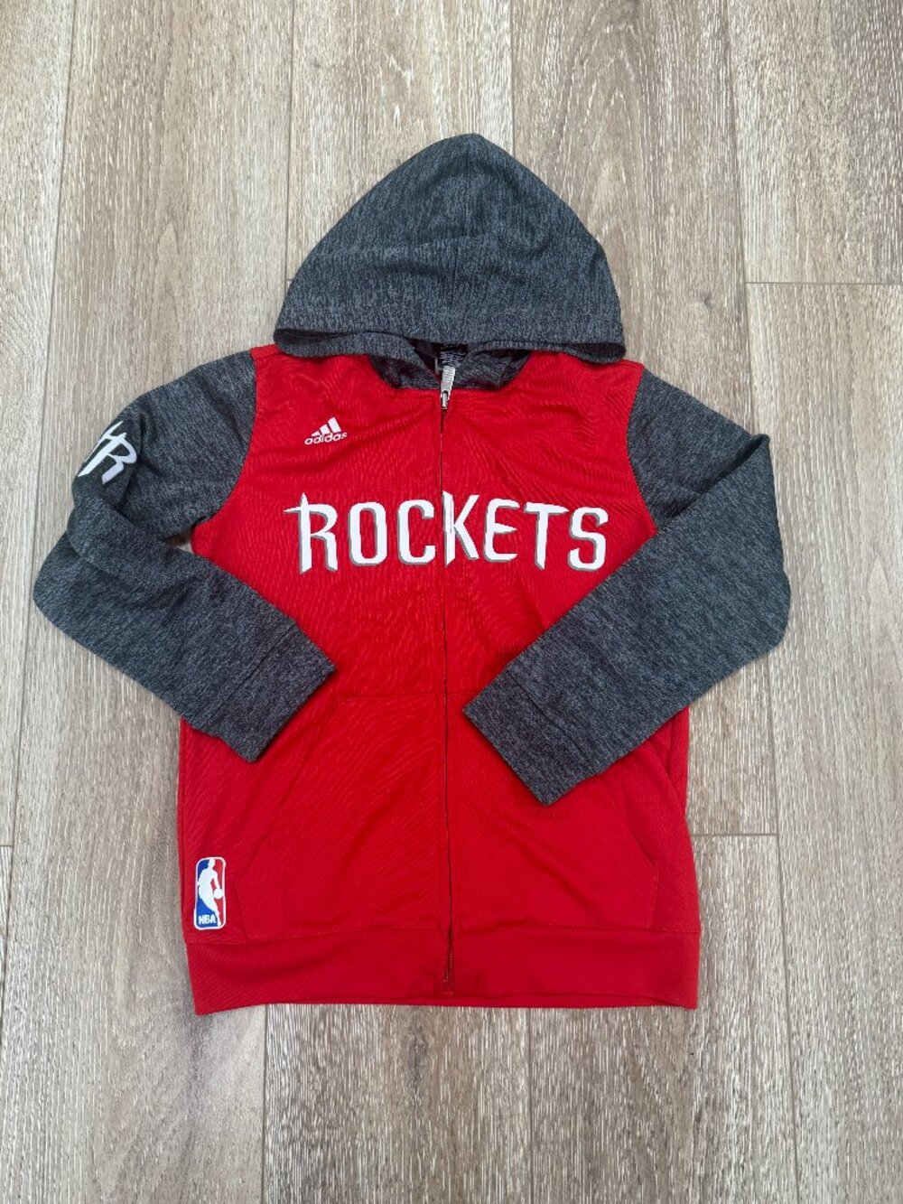 Adidas Size S Houston Rockets Full-Zip Sweatshirt